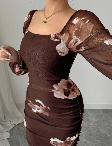 Rochie lunga SHEIN, maro