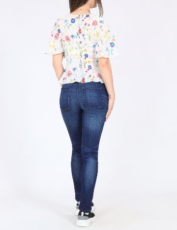 Top Bershka, floral print