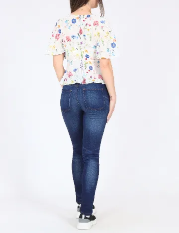 Top Bershka, floral print