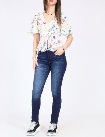 Top Bershka, floral print