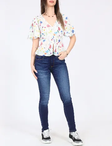 Top Bershka, floral print