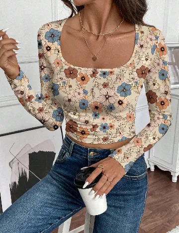 Bluza Emery Rose, floral print