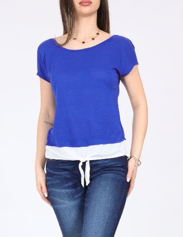 Top Bershka, albastru