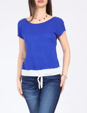 Top Bershka, albastru