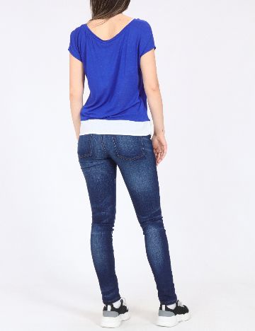 Top Bershka, albastru