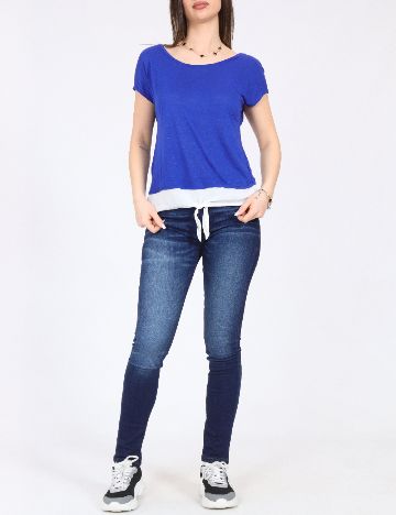 Top Bershka, albastru