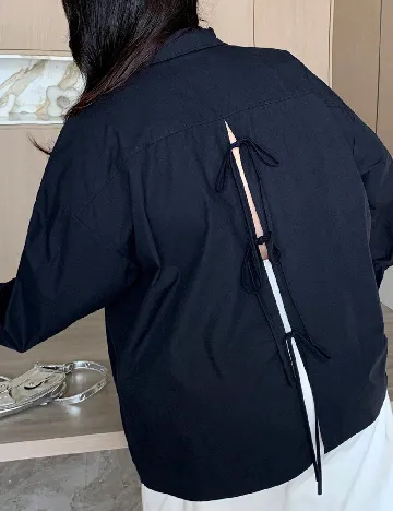 Camasa Dazy Plus Size, bleumarin