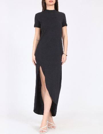 Rochie lunga Zara, gri inchis