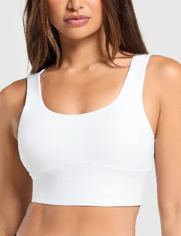 Bustiera Gymshark, alb