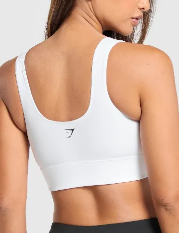Bustiera Gymshark, alb
