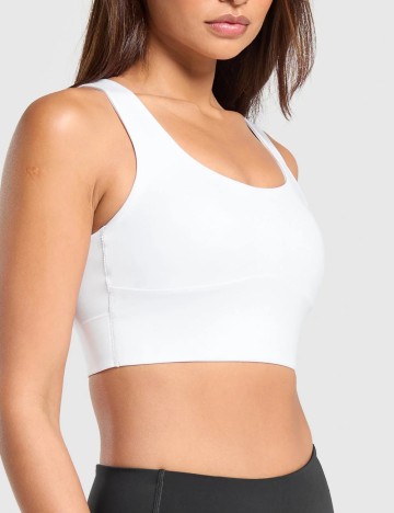 Bustiera Gymshark, alb