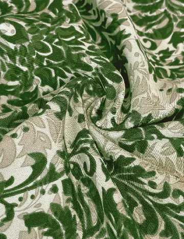 Rochie lunga SHEIN Maternity, verde/crem