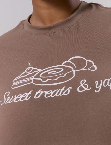 Tricou Musera Plus Size, maro