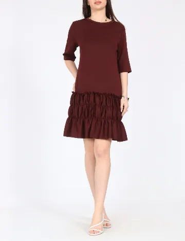 Rochie scurta Zara, caramiziu