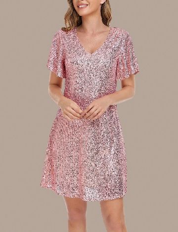 Rochie scurta SHEIN, roz