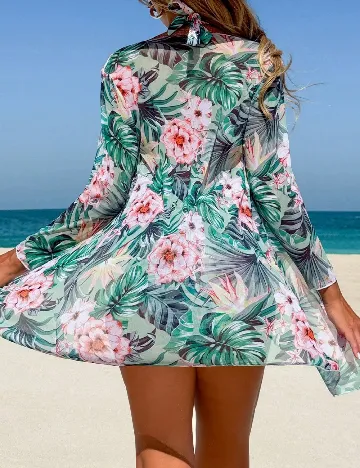 Costum de baie SHEIN, floral print