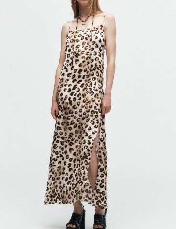 Rochie lunga Zara, animal print