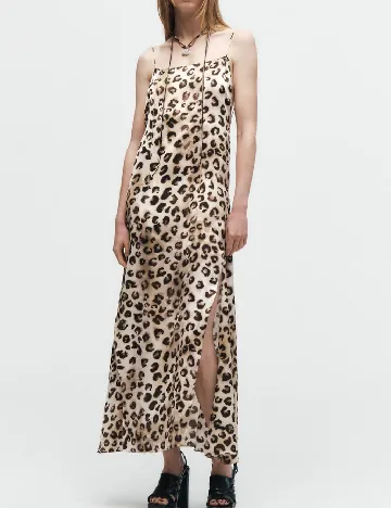 Rochie lunga Zara, animal print