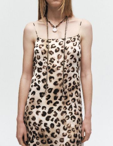 Rochie lunga Zara, animal print
