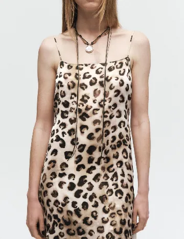 Rochie lunga Zara, animal print