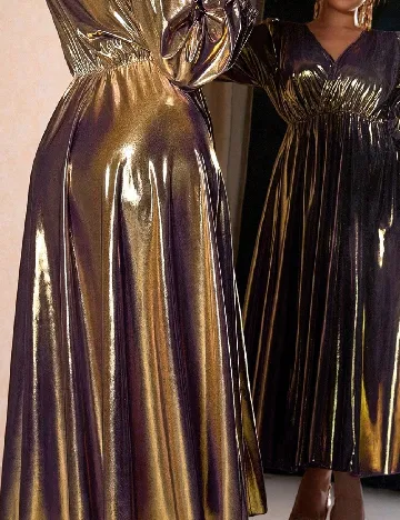 Rochie lunga SHEIN CURVE, auriu