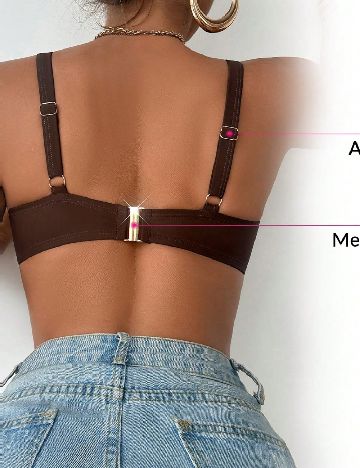 Sutien de baie SHEIN, maro