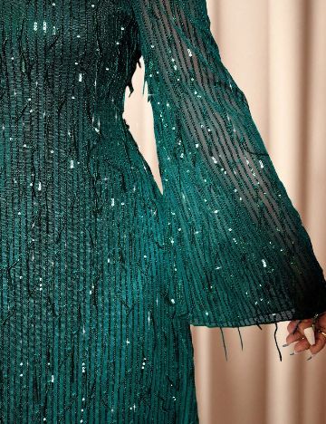 Rochie scurta SHEIN CURVE, verde