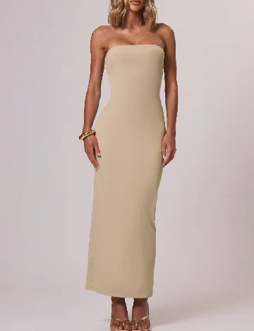 Rochie lunga Musera, bej