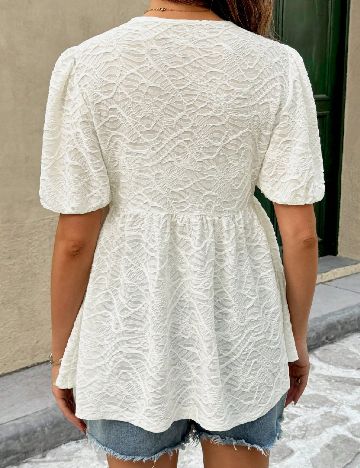 Bluza SHEIN Maternity, ecru