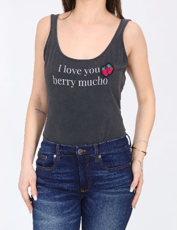 Body Bershka, gri petrol