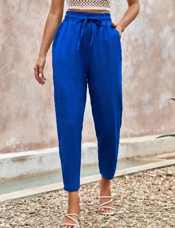 Pantaloni SHEIN, bleumarin