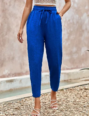 Pantaloni SHEIN, bleumarin