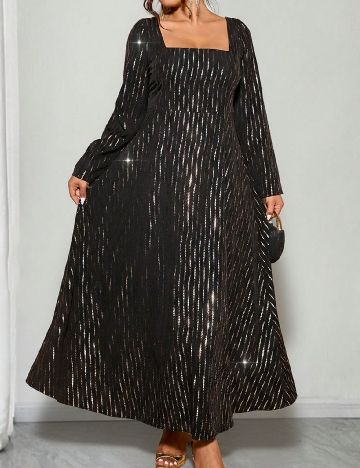 Rochie lunga SHEIN CURVE, negru