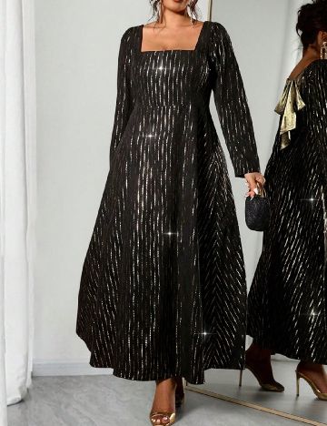 Rochie lunga SHEIN CURVE, negru