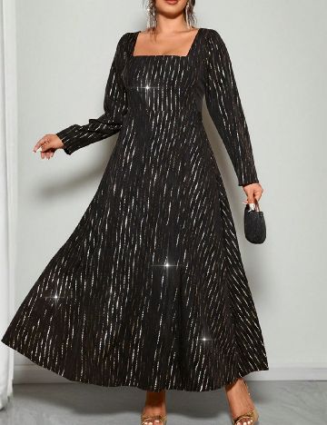 Rochie lunga SHEIN CURVE, negru