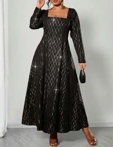 Rochie lunga SHEIN CURVE, negru