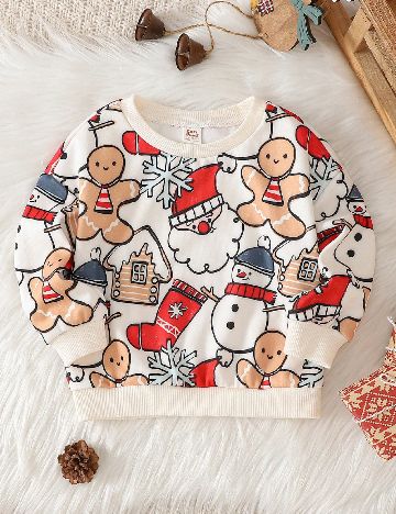 Bluza Cozy Pixies, crem