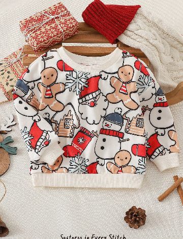 Bluza Cozy Pixies, crem