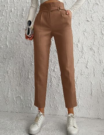 Pantaloni SHEIN, maro