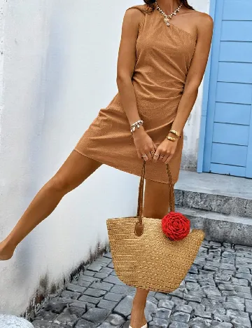 Rochie scurta SHEIN, maro