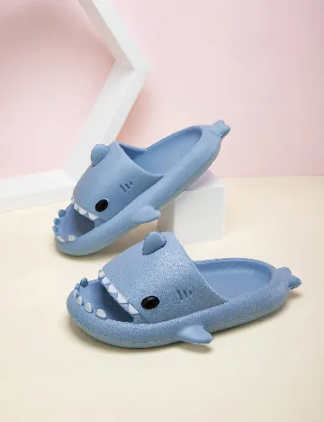 Slapi Shein Kids, albastru