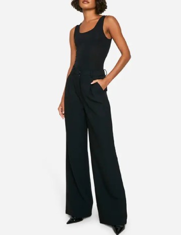 Pantaloni Boohoo, negru