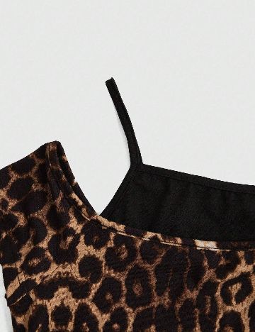 Top Romwe, animal print