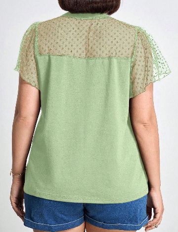 Tricou SHEIN CURVE, verde