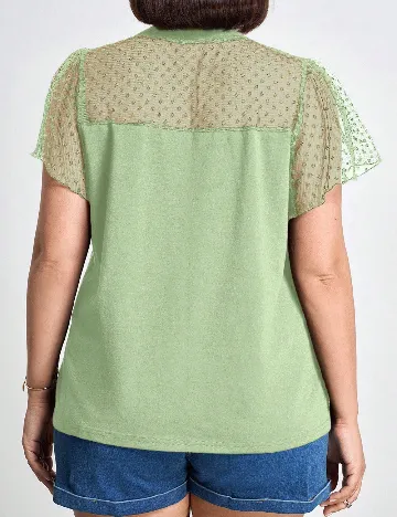 Tricou SHEIN CURVE, verde