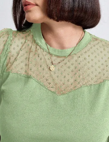 Tricou SHEIN CURVE, verde