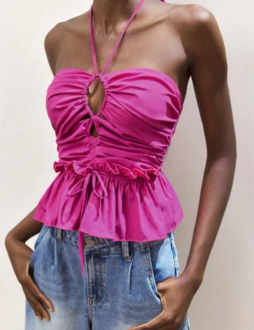 Top SHEIN, magenta