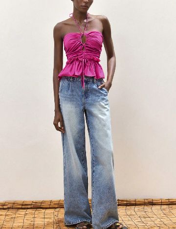 Top SHEIN, magenta