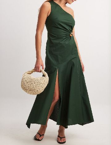 Rochie lunga NA-KD, verde