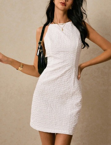 Rochie scurta SHEIN, alb